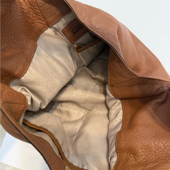 MICHAEL Michael Kors Tan Leather Hobo Bag with Pouch - Picture 7 of 16